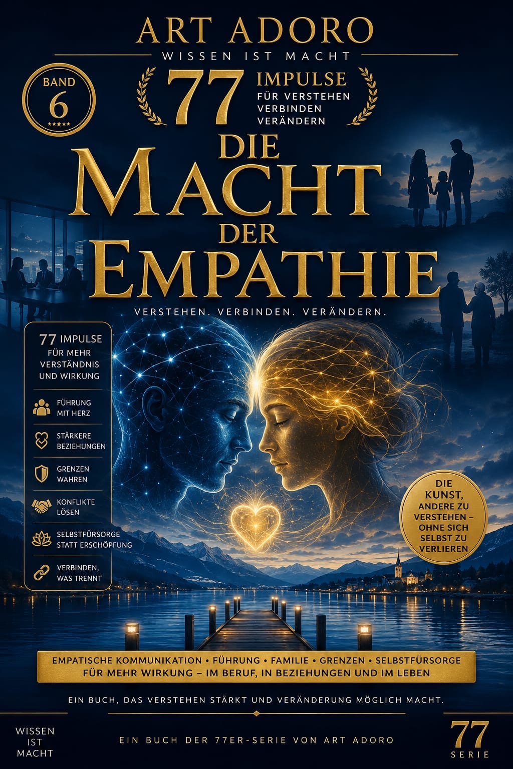 Buchcover: Die Macht der Empathie – Band 6 der 77er-Reihe von Art Adoro
