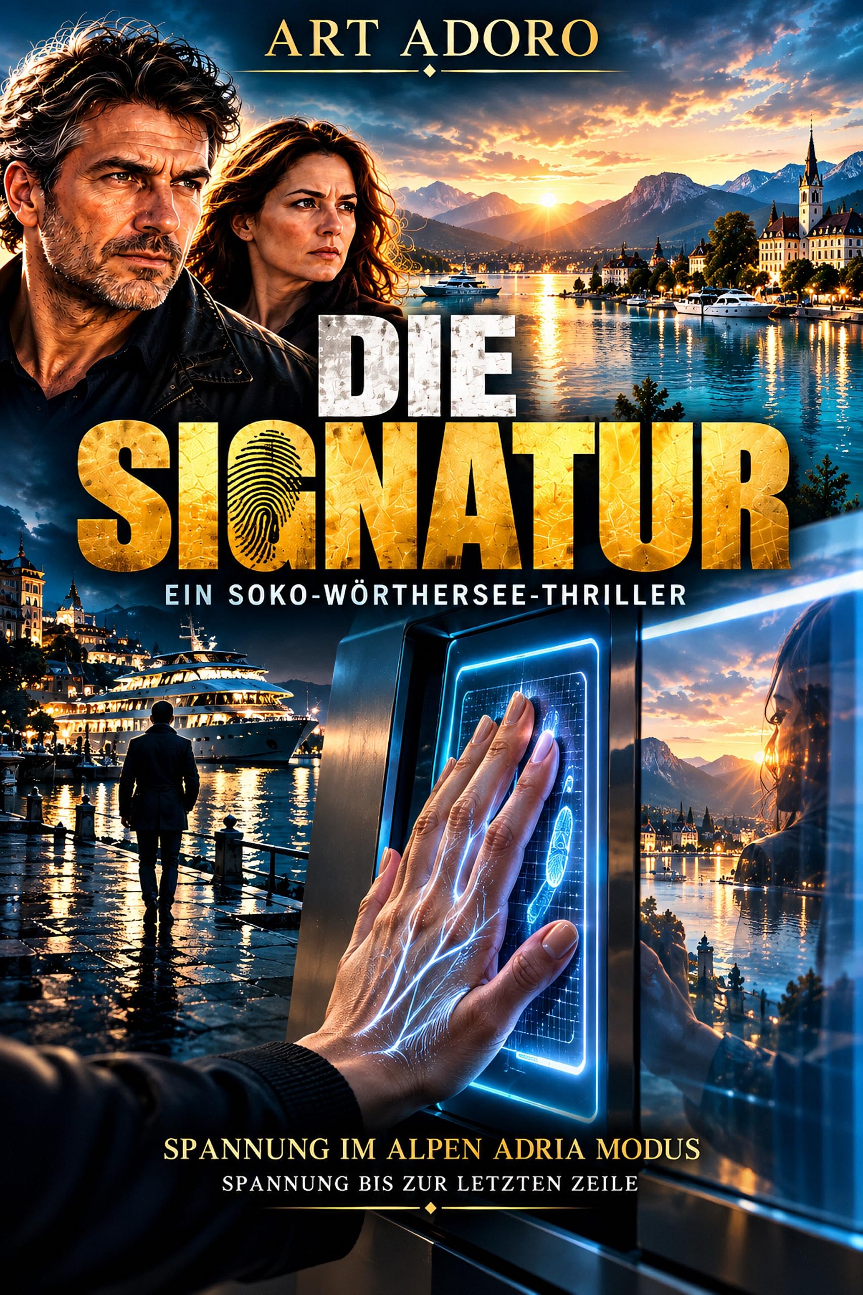 Buchcover: Die Signatur – Eine Hand im Wasser. Kein Racheakt. Eine Botschaft. von Art Adoro
